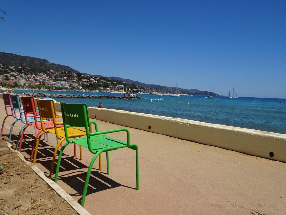 T3 150 M De La Plage, Climatisation, Piscine Et Parking Privatif - Le Lavandou Exterior foto